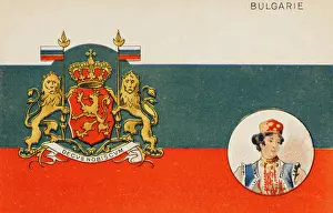 Bulgaria Prints: The Bulgarian flag and Coat of Arms