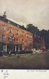 Coaching Prints: The Bull Inn at Rochester, Kent