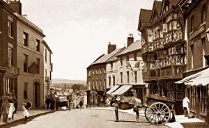 Ludlow Prints: The Bull Ring, Ludlow early 1900's