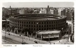 Plaza Prints: The Bullfighting Ring at Valencia, Spain