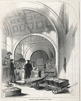 1845 Prints: Bullion Office. Bank of England. Receiving Office