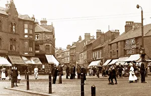 Nottinghamshire Prints: Bulwell Market Place early 1900s
