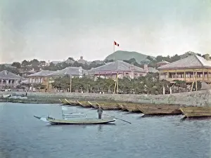 Nagasaki Prints: Bund of Nagasaki, Japan, circa 1880s