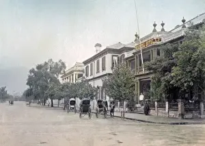 Bund Prints: The Bund and Oriental Hotel Kobe, Japan, circa 1880s