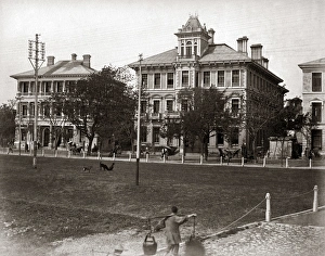 Along Gallery: Along the Bund, Shanghai, China, circa 1890