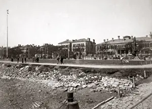 The Bund, Shanghai, China, circa 1890. Date: circa 1890