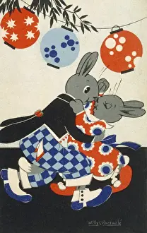 Two Bunnies Dance