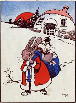 Rabbits Collection: The Bunnies Father Christmas