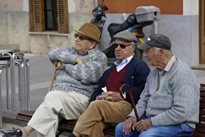 Images Dated 24th April 2013: Bunyola, Mallorca, Spain, - Three old Friends
