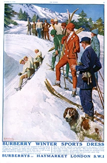 Images Dated 20th October 2015: Burberry advert: Winter sports dress