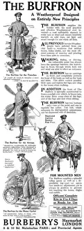 Weatherproof Prints: Burberry Burfron coat advertisement, WW1