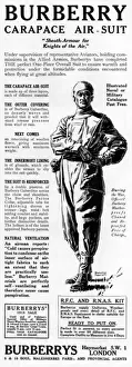Burberrys Prints: Burberry carapace air suit, WW1