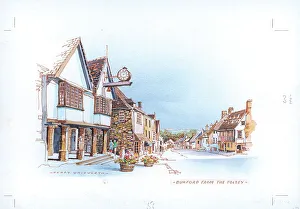 Burford Prints: Burford from the Tolsey