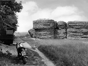 Images Dated 16th August 2011: Burgh Castle Walls