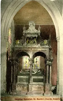 Stamford Prints: Burghley Memorial, St Martins Church, Stamford, Lincs