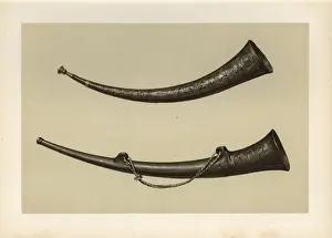 Williamgibb Prints: Burgmote horns of hammered bronze, 14th century