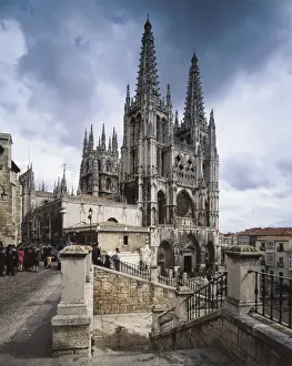 Burgos Prints: Burgos Cathedral of St. 1221-1568. SPAIN. CASTILE