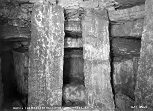 Chambers Prints: Burial Chambers in No. I. Cairn, Carrowkeel, Co. Sligo
