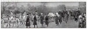 Draped Prints: Burial of Queen Victoria, Mounted Gun-Carriage