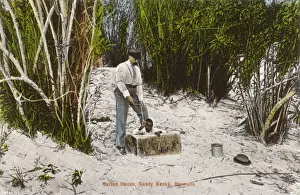 Dunes Prints: Buried House, Sandy Banks, Bermuda