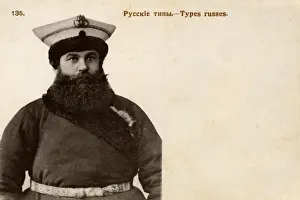 A burly Russian coachman, Moscow, Russia