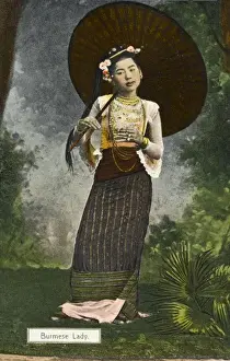 Burmese Prints: Burma (Myanmar) - Traditional Costume (4 / 4)