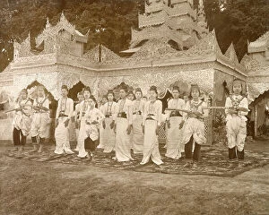 Burmese Collection: Burmese dancers Date: 1916