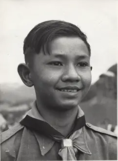 Burmese scout at a camp