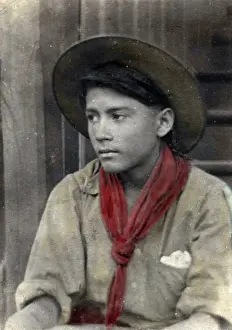 Burmese scout in red scarf