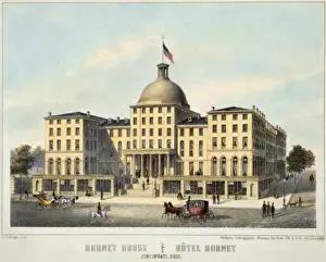 Cincinnati Prints: Burnet House; Hotel Burnet, Cincinnati, Ohio