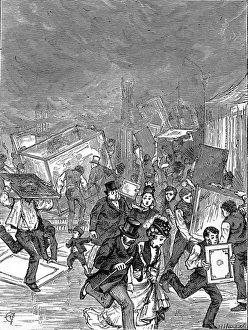 Images Dated 15th February 2005: The Burning of the Alexandra Palace, 1873