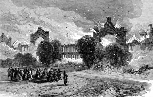 Images Dated 15th February 2005: The Burning of the Alexandra Palace, 1873
