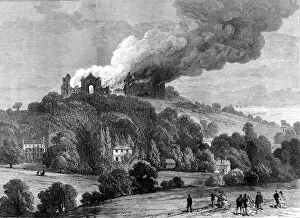 Images Dated 15th February 2005: The Burning of the Alexandra Palace, London, 1873