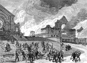 Images Dated 15th February 2005: The Burning of the Alexandra Palace, London, 1873