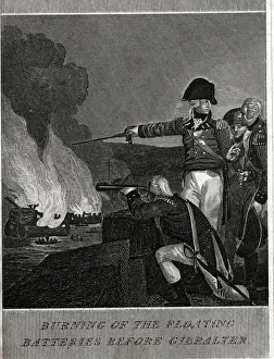 Batteries Prints: Burning of the Floating Batteries before Gibraltar