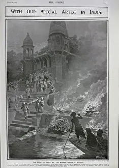 Burning ghats, Benares