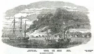 Alongside Gallery: The Burning of Greytown 1854