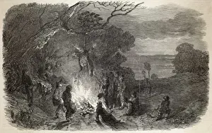 Bonfire Prints: Burning the Guy / 1848