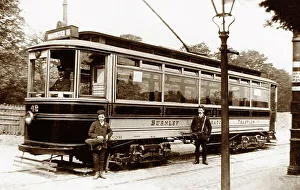 Tramway Prints: Burnley Corporation tram, early 1900s