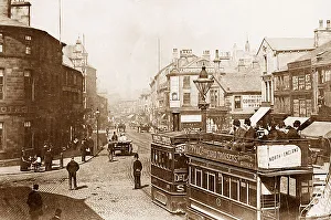 Burnley Steam Tram in 1890