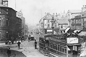 Burnley steam tram in 1890