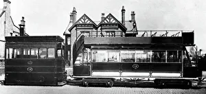Burnley steam tram, Lancashire, early 1900s