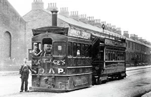 Images Dated 6th August 2021: Burnley steam tram, Victorian period