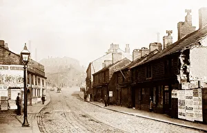 Burnley street scene, Lancashire, early 1900s