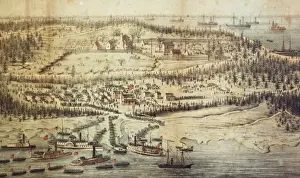 Burnside Prints: The Burnside expedition landing at Roanoke Island - February