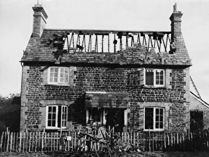 Images Dated 11th March 2011: Burnt-Out Cottage