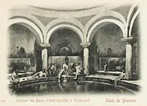 Marmara Prints: Bursa - Turkey - Interior of the Baths