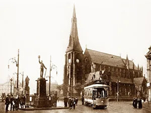 Bury Prints: Bury Market Place early 1900s