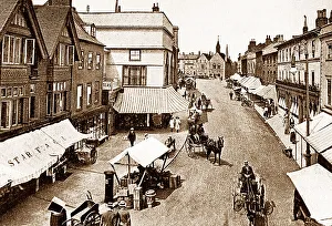 Edmunds Prints: Bury St. Edmunds Butter Market early 1900s