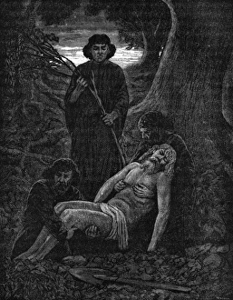 Images Dated 7th October 2011: The burying of Hiram